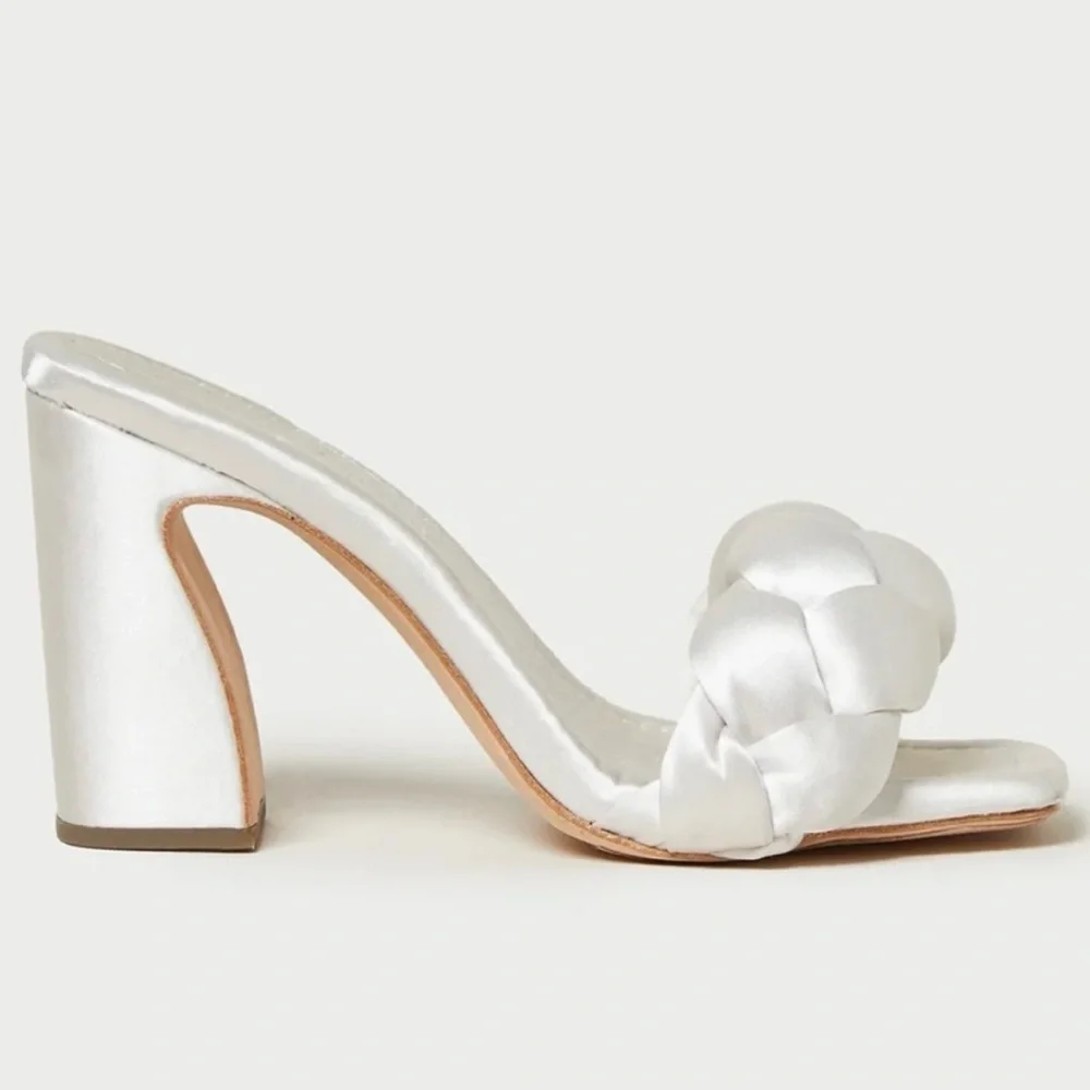 Loeffler Randall Silver Braided Heels - Picture 2 of 14